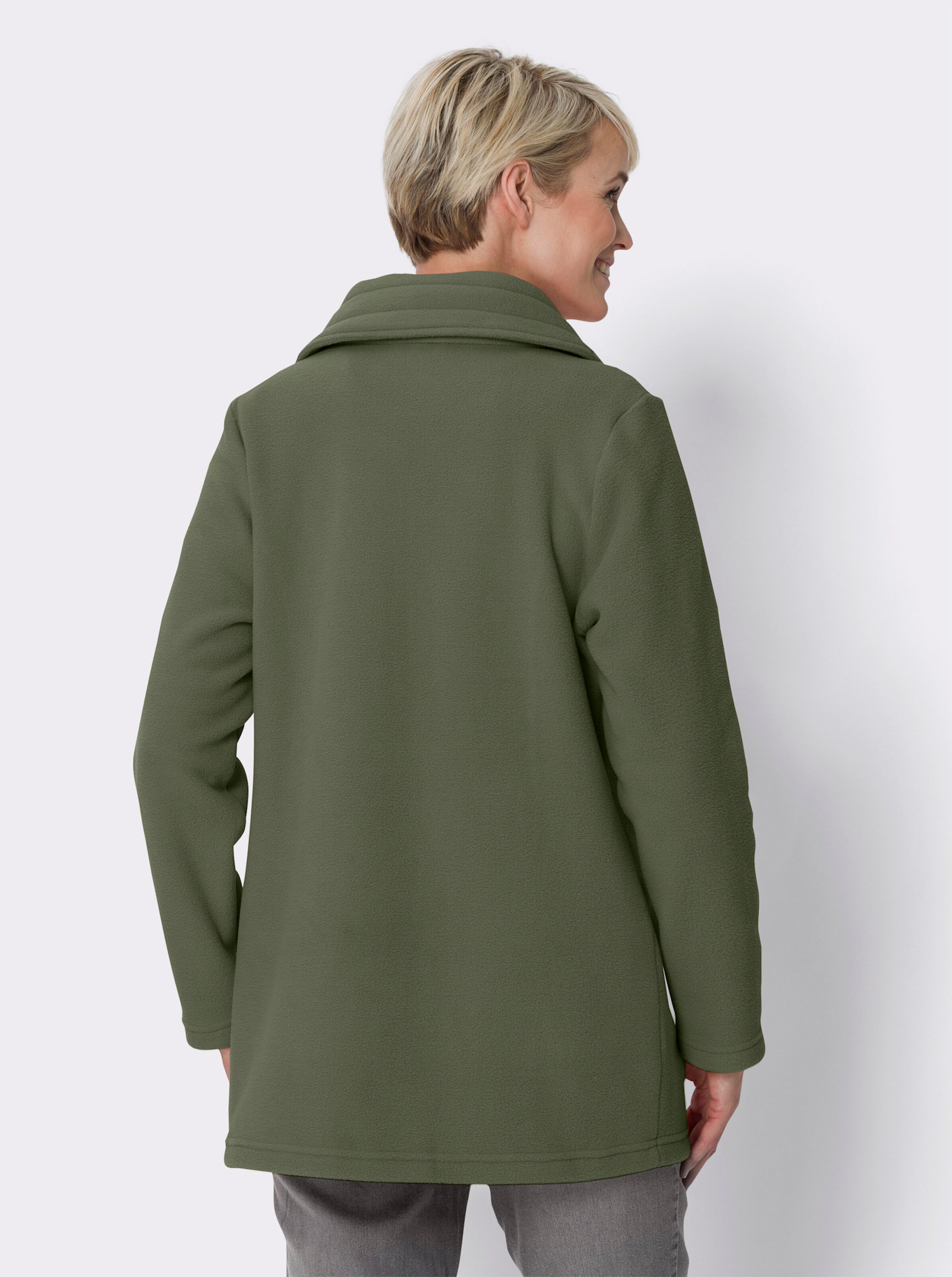 Fleecejacke mit 2-Wege-Reißverschluss