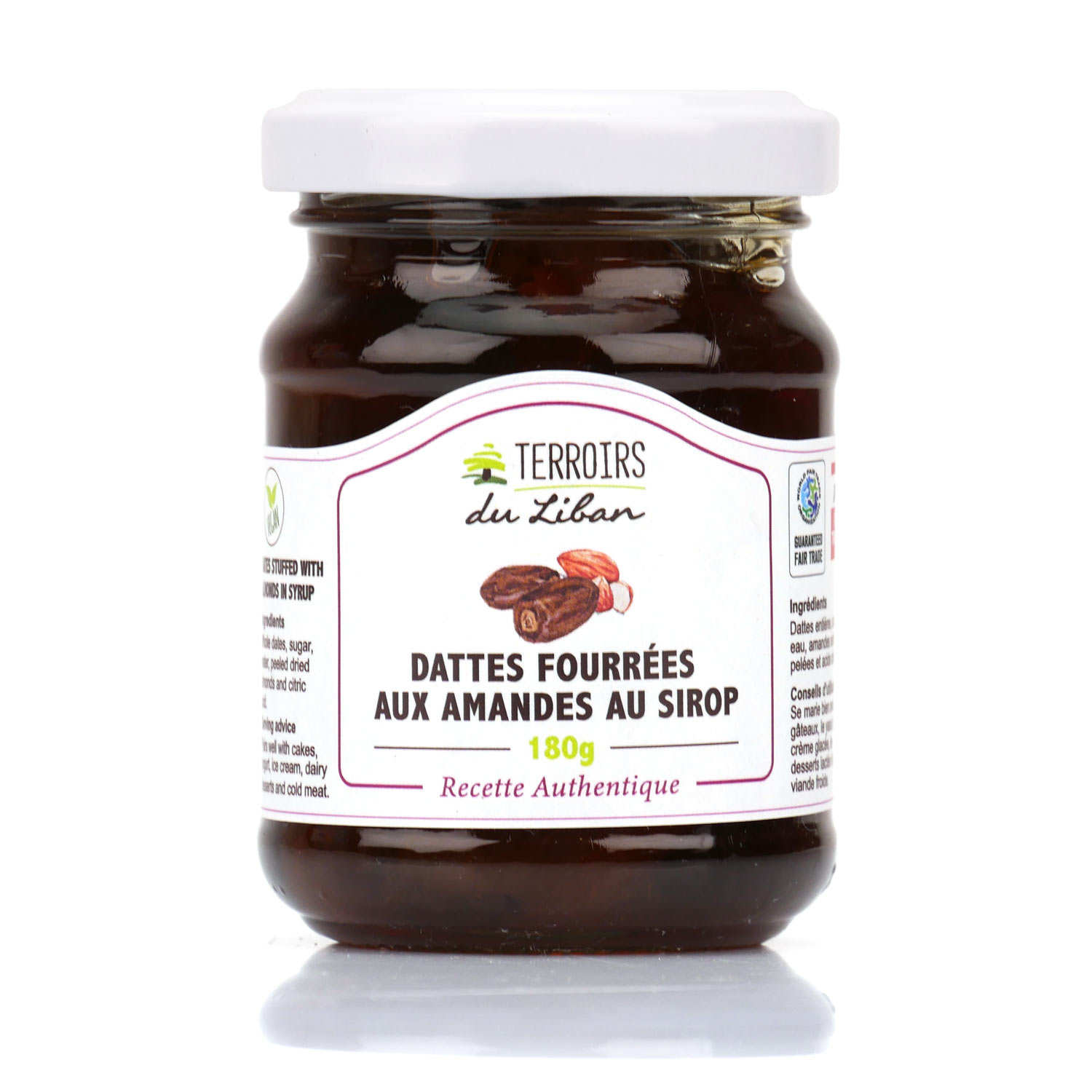 Dattes aux amandes au sirop du Liban