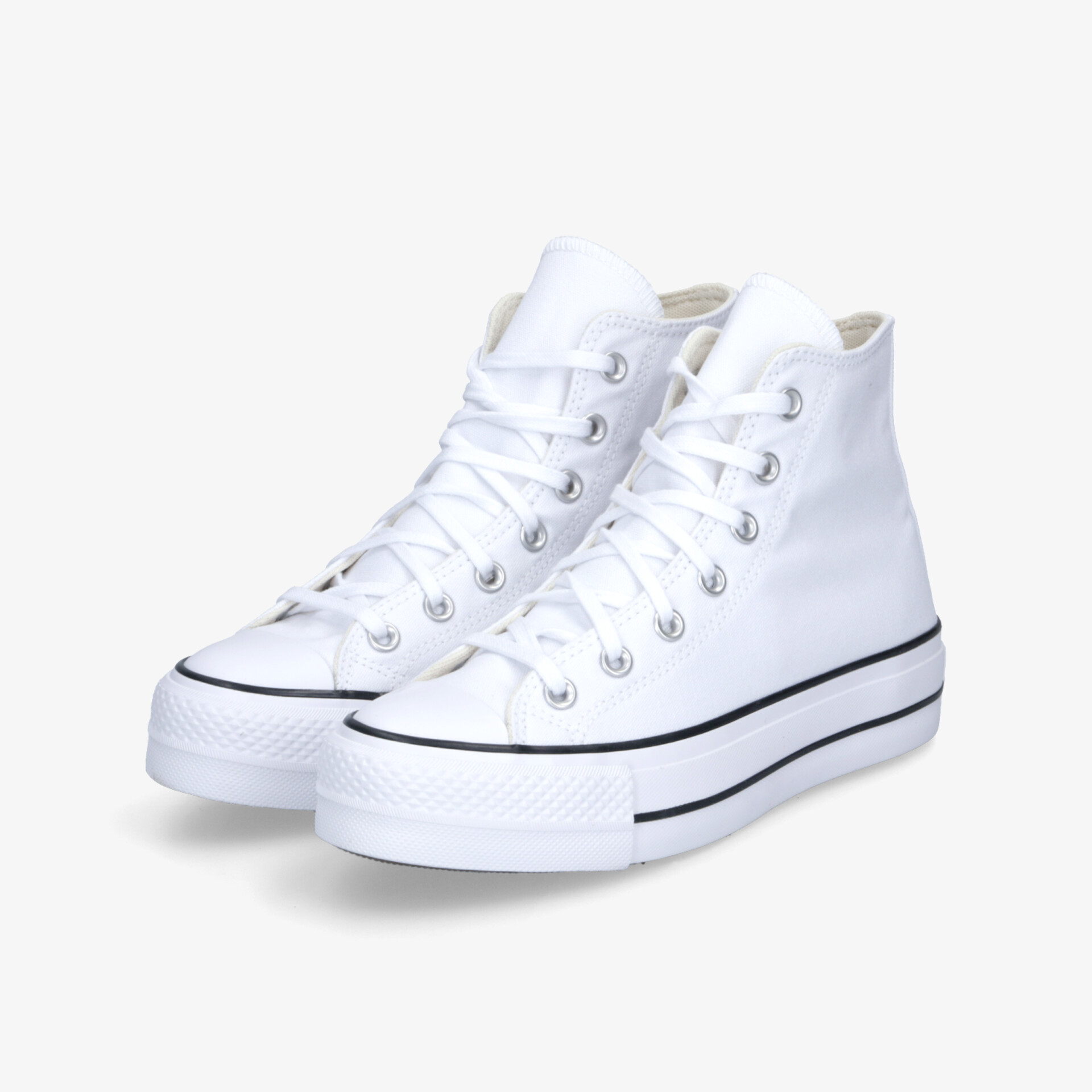 CONVERSE Lift Platform Cloudy Unisex Leinenschuhe weiß
