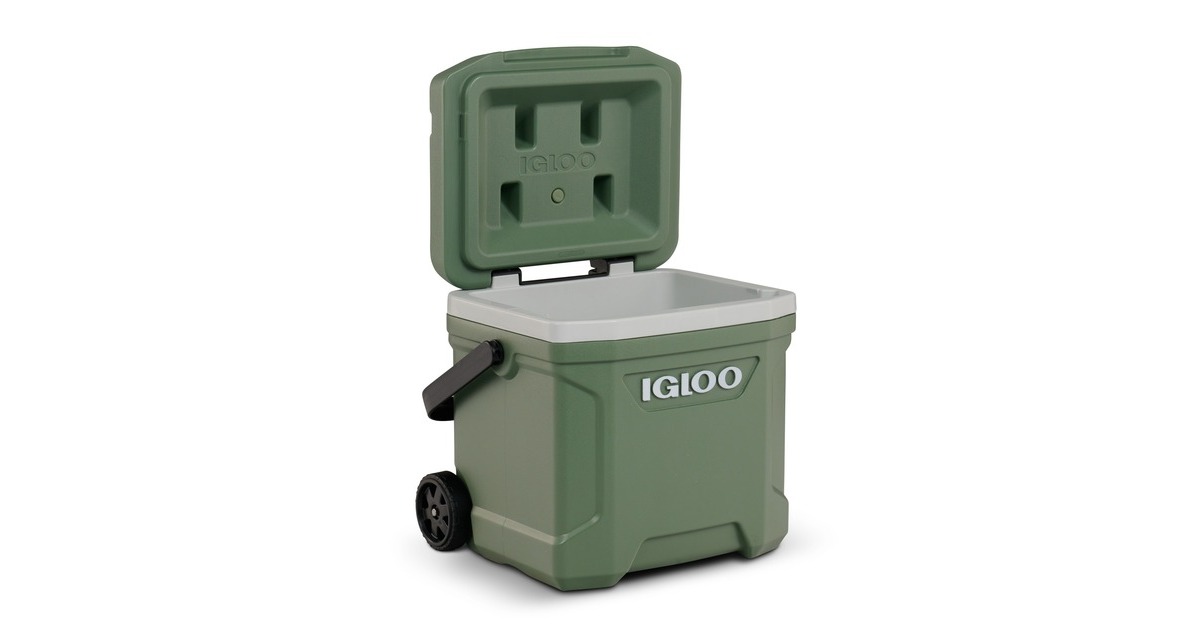 IglooECOCOOL Latitude 16 Roller koelbox  (Groen/wit)