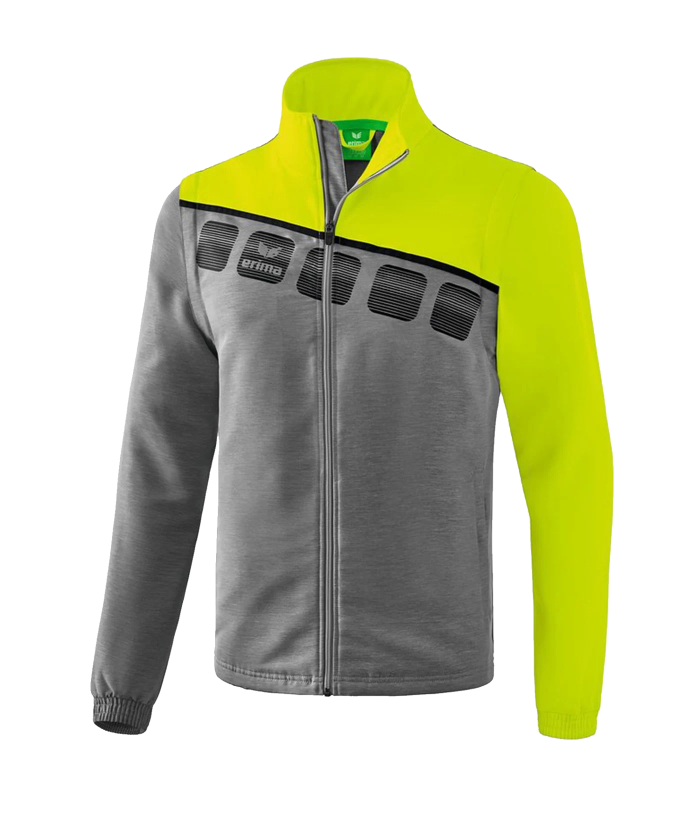 Erima 5-C Jacke mit abnehmbaren Ärmeln Grau Grün