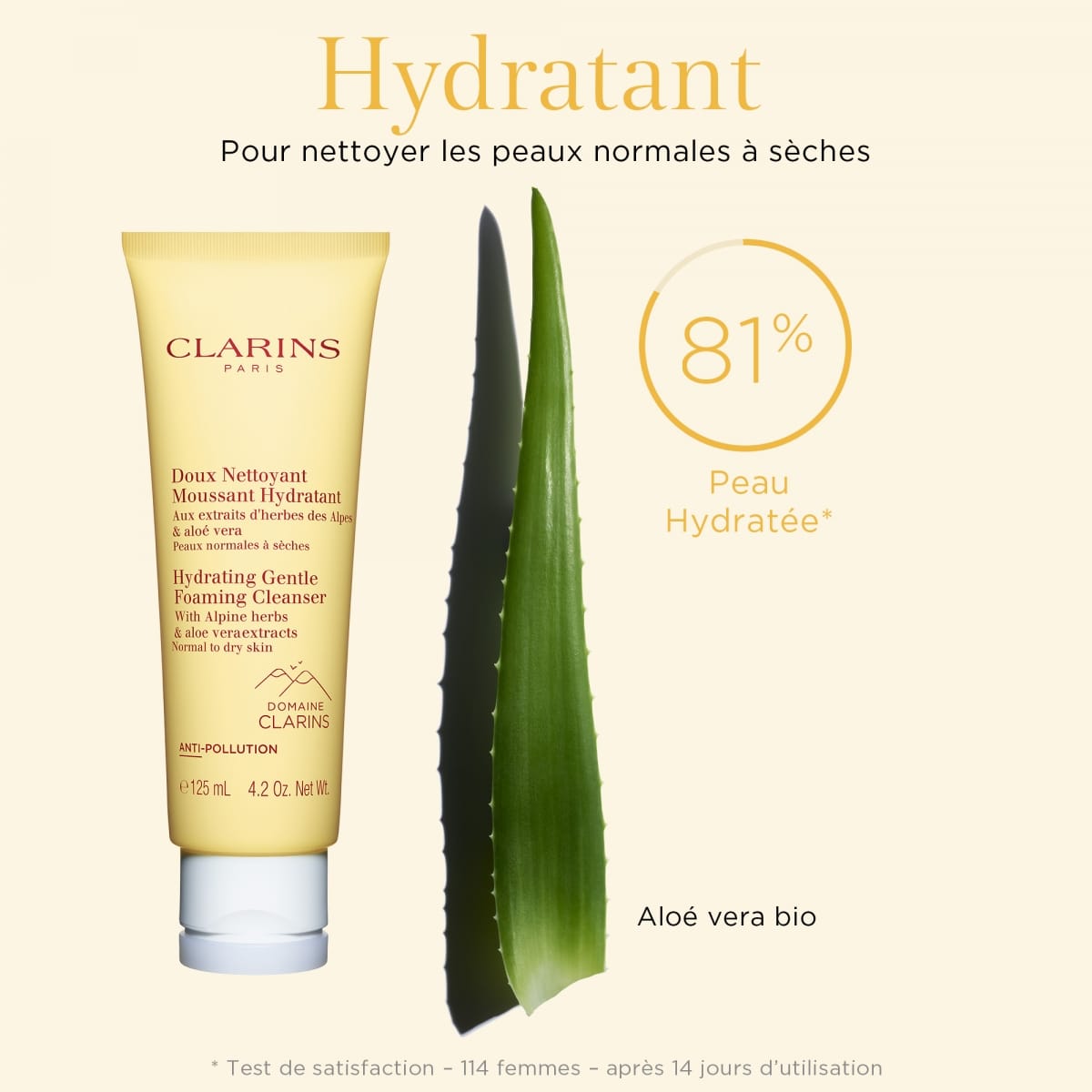 CLARINS Doux Nettoyant Moussant HydratantPeaux Normales à Sèches