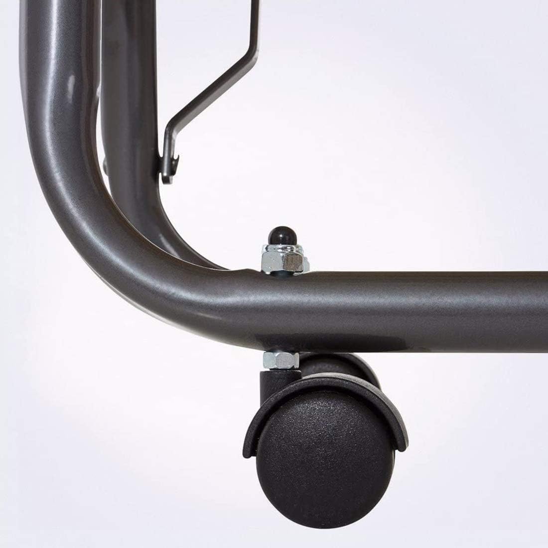 Cortassa Soluko - Klappbett mit 10 cm hoher Matratze aus Memory-Schaum, Einzel-Lattenrost mit Holzlatten 80 x 200 cm, platzsparendes Bett mit Rollen