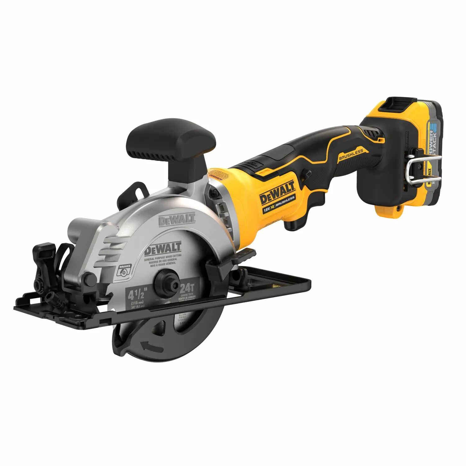 DeWALT DCS571E1T-XJ 18V Li-ion Accu Cirkelzaag set (1x PowerStack accu) in TSTAK koffer - 115mm
