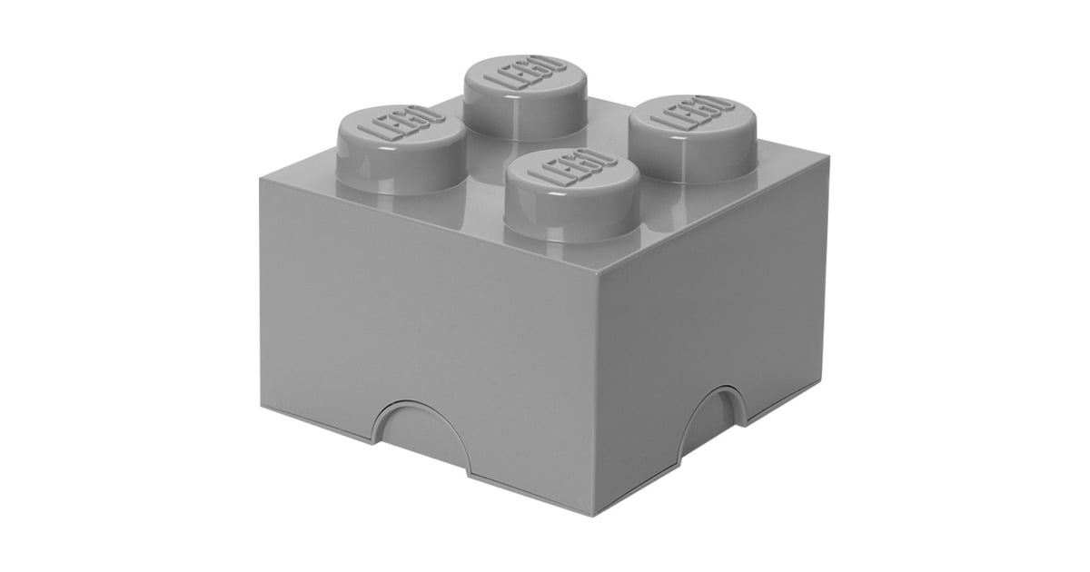 Room CopenhagenLEGO Storage Brick 4 Grijs opbergdoos  (Grijs)