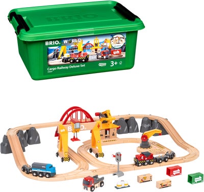 BRIO World 33097 Frakt- og Jernebanesett Deluxe