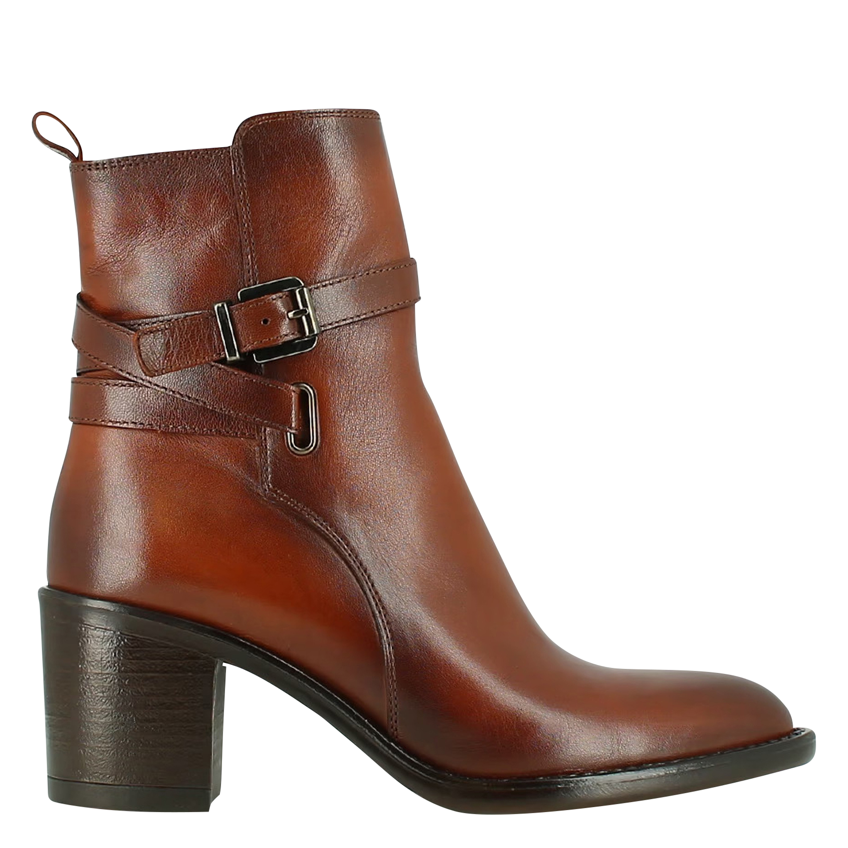 CAJOU - Bottines en cuir | Marron