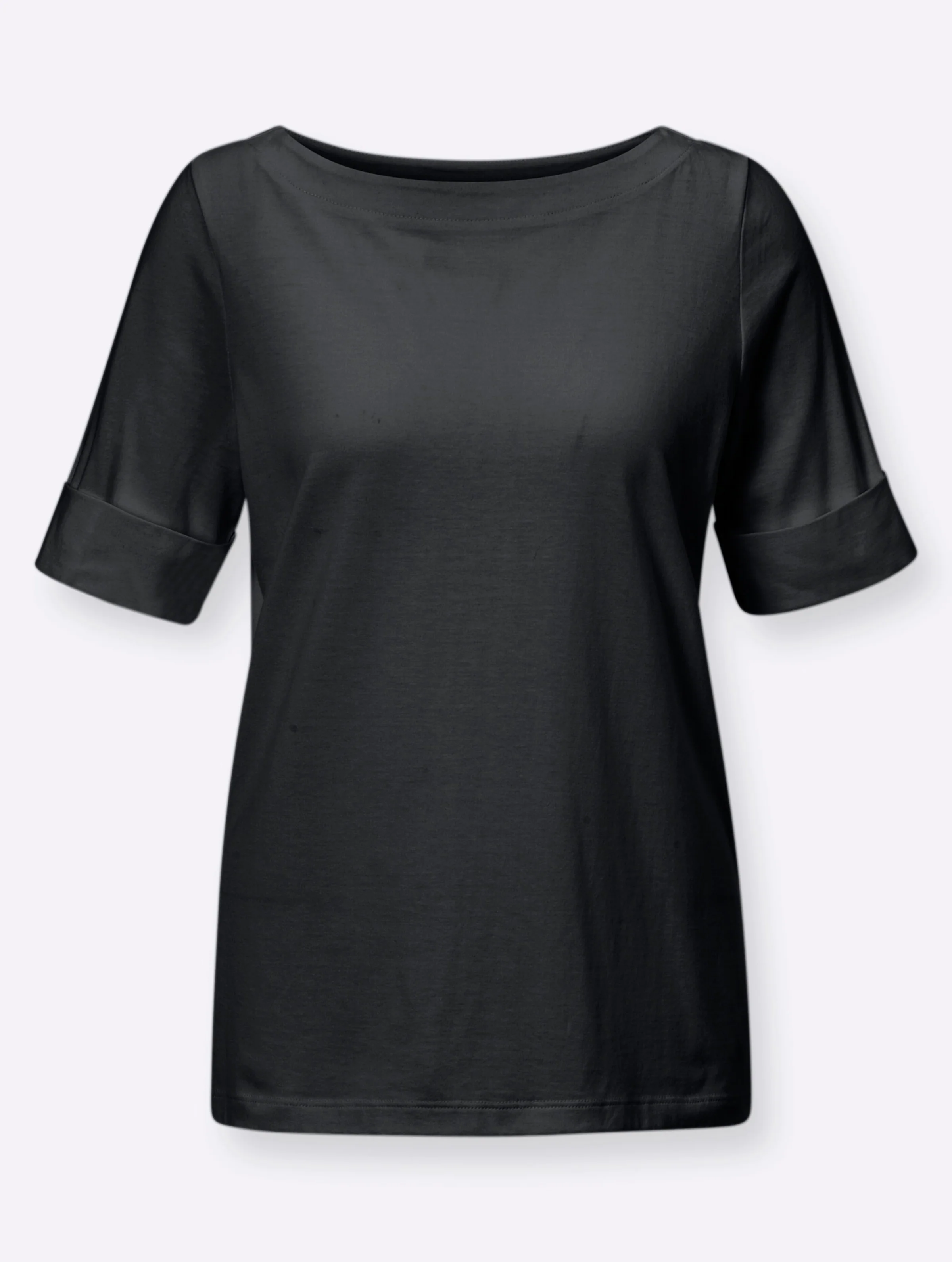 Kurzarmshirt in schwarz