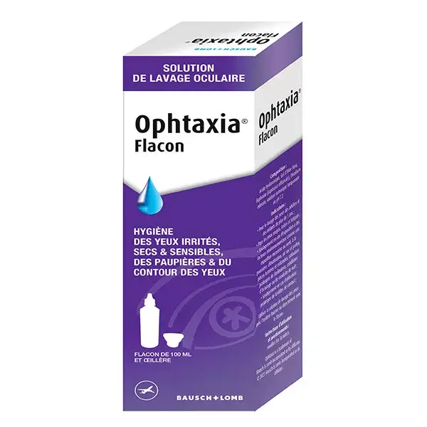 Bausch & Lomb Ophtaxia Higiene Ocular e das Pálpebras 100ml + Pálpebra