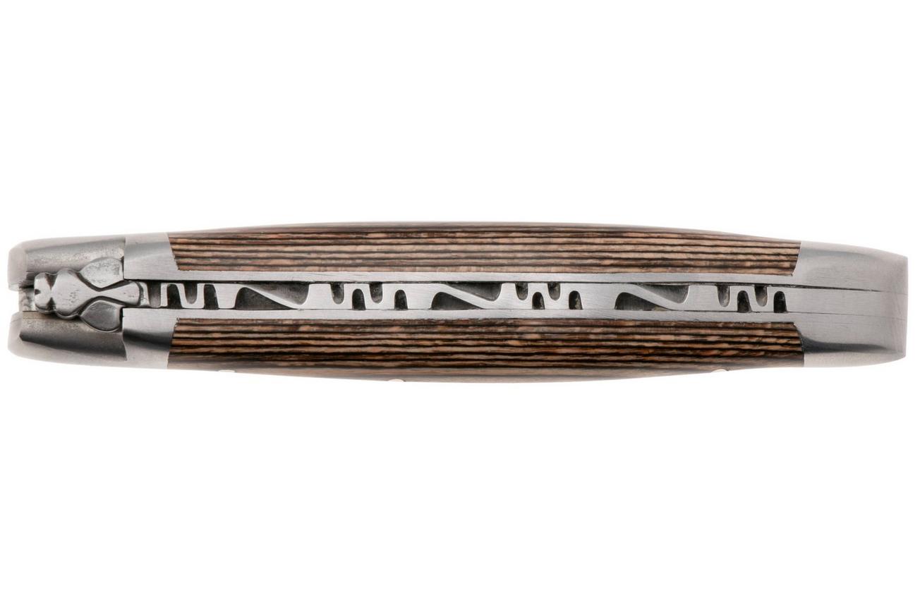 Laguiole en Aubrac Brown Pakkawood, Matt Bolsters, zakmes, 10 cm