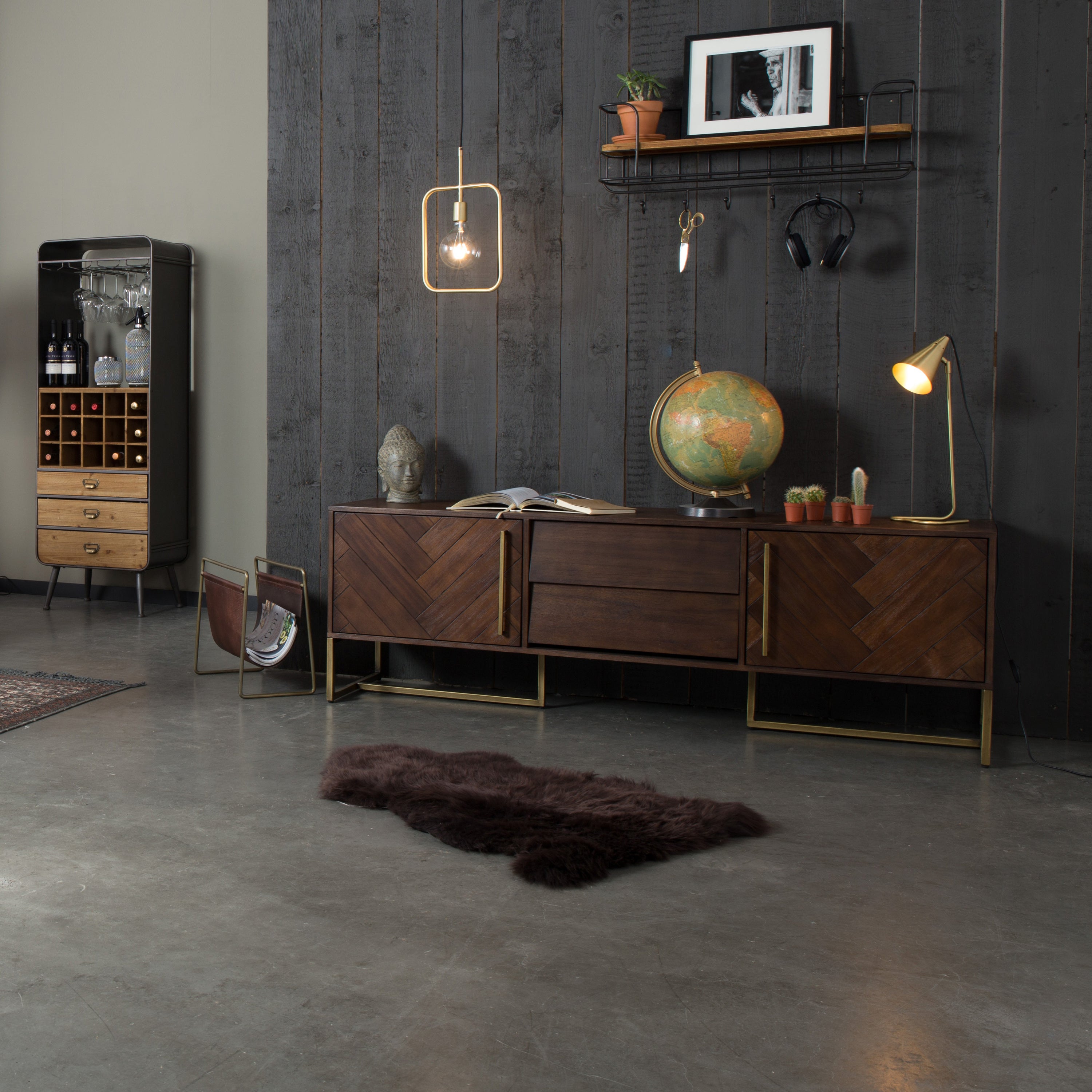 Dutchbone Class Tv-meubel - Donkerbruin