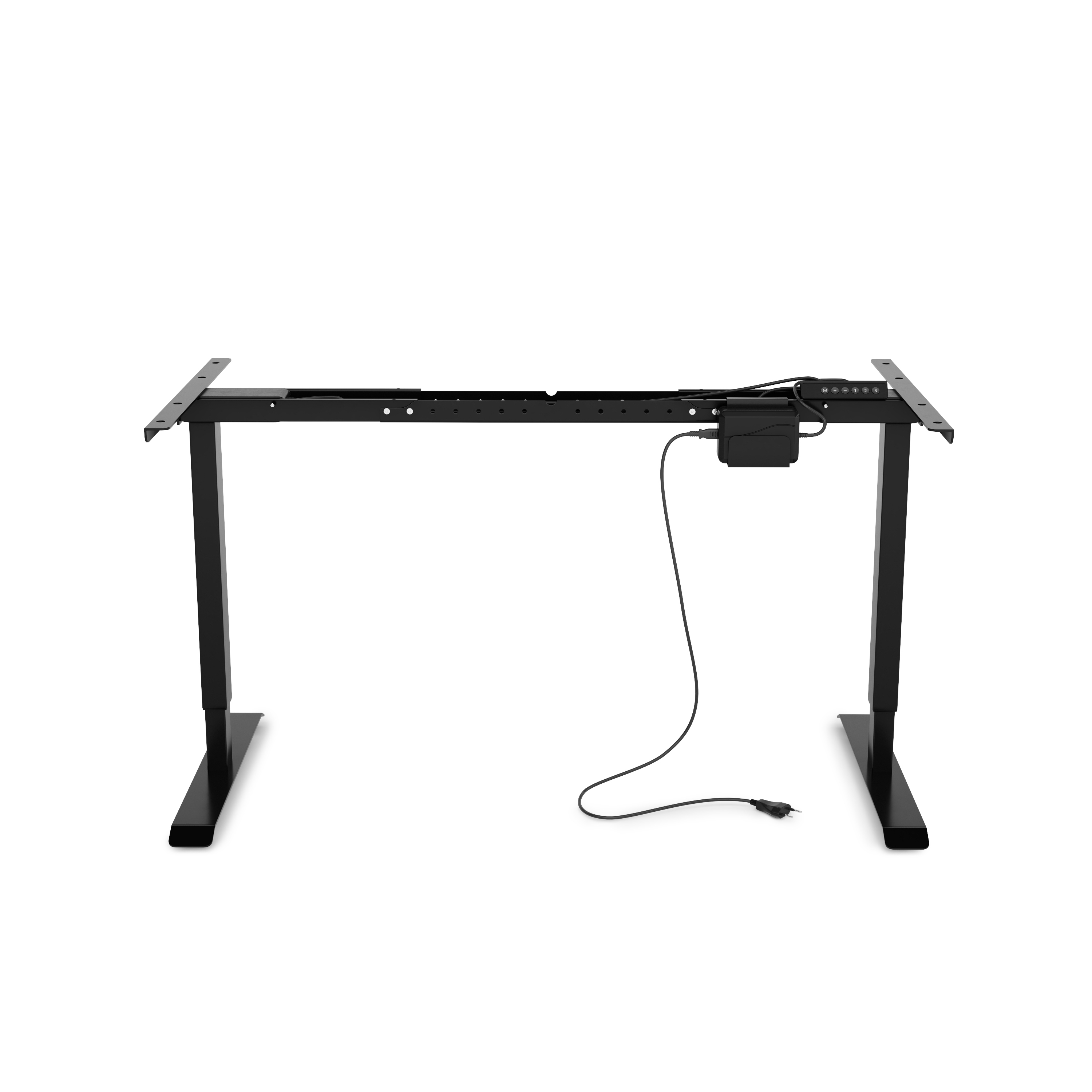 Tischgestell Stehpult elektrisch schwarz 140 - 160 cm