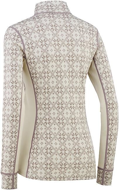 KARI TRAA - T-SHIRT ROSE H/Z W TS ML ZIPPE