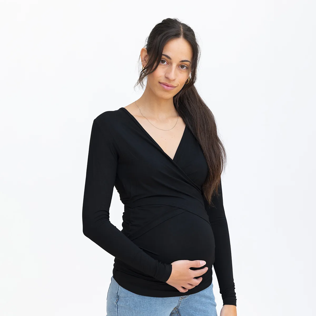 Bella Maternité T-shirt Manches Longues d'Allaitement
