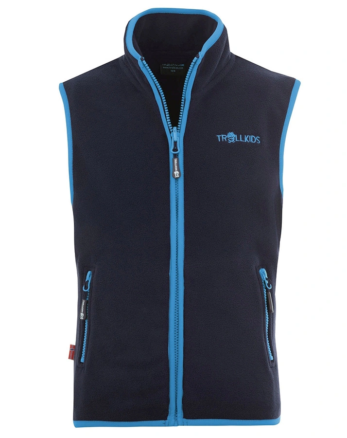 Fleece-WeKids ARENDAL VEST in navy/light blue
