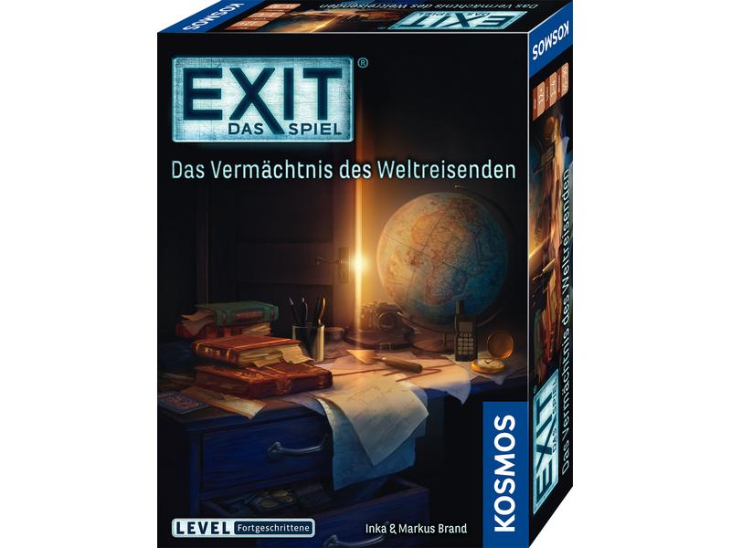 Kosmos Kennerspiel EXIT: Vermächtnis der Weltreisenden Escape Room Spiel im Level: Fortgeschrittene