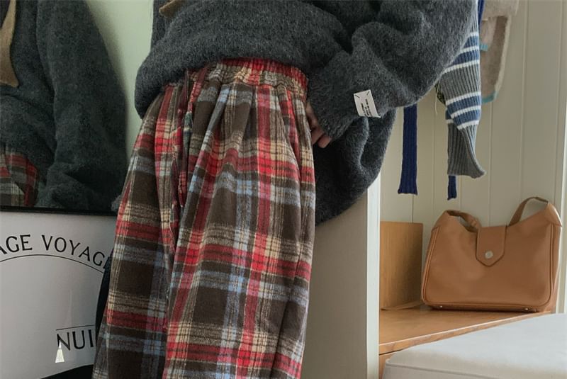 ooit daarna - Geruite wijde broek