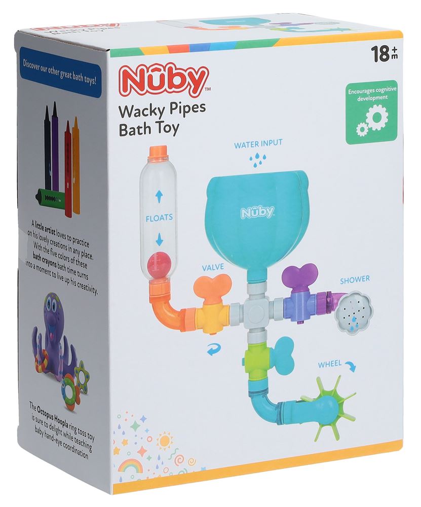 NUBY Badespielzeug Wasserwerk beliebig zusammensteckbar 1 Stk