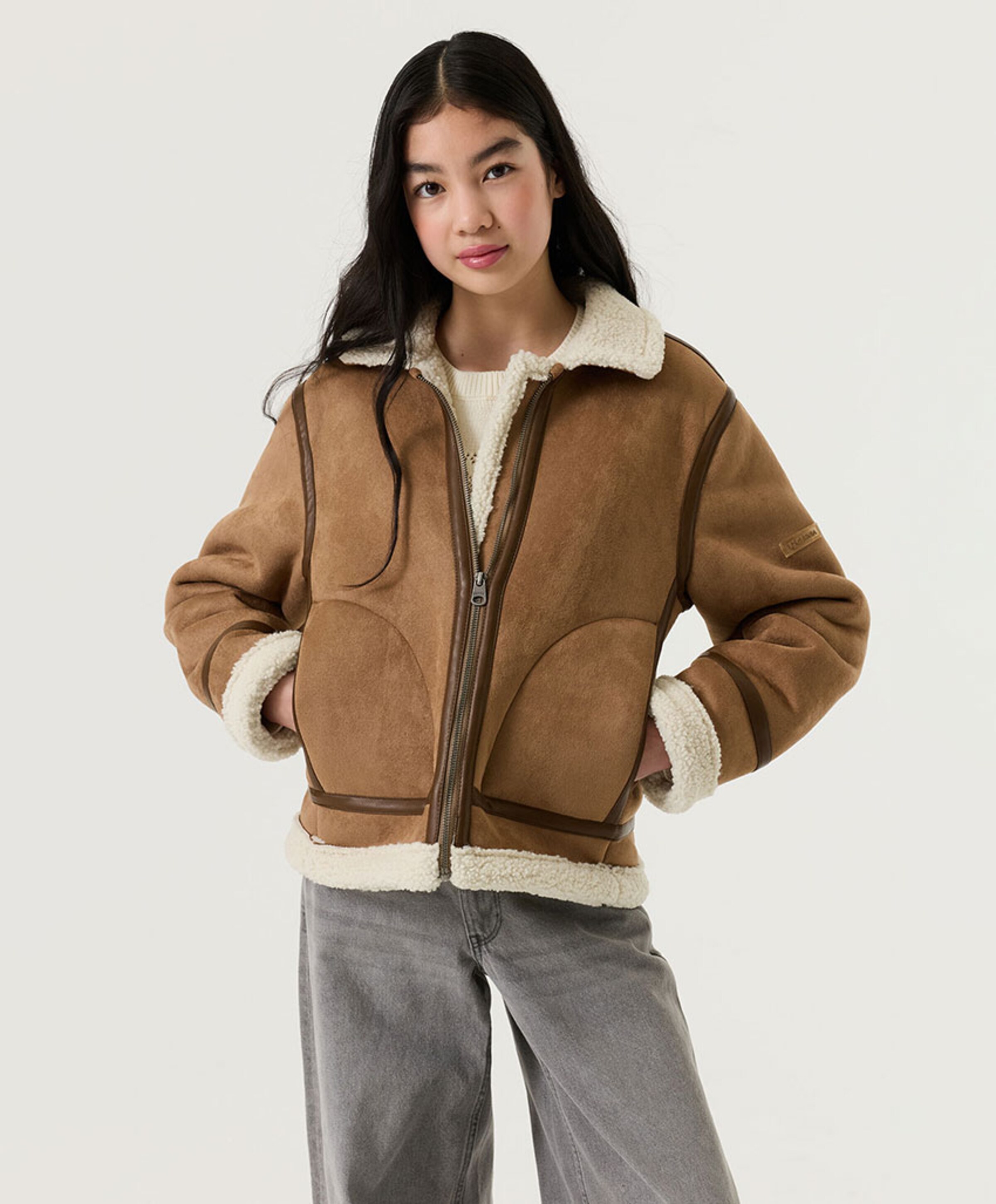 Garcia Meisjes jas beige