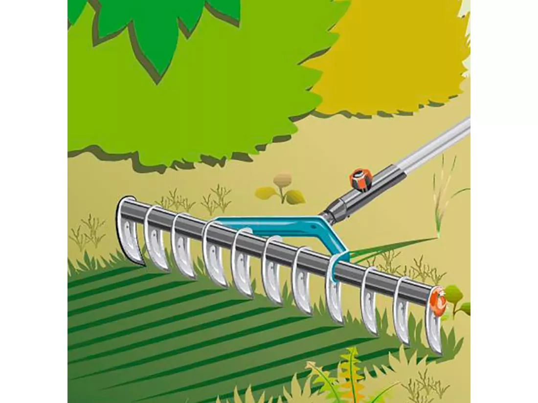Scarificateur de Gazon Multifonctions Gardena Combisystem 36,5x20,5x9,5 cm Protection Anticorrosion