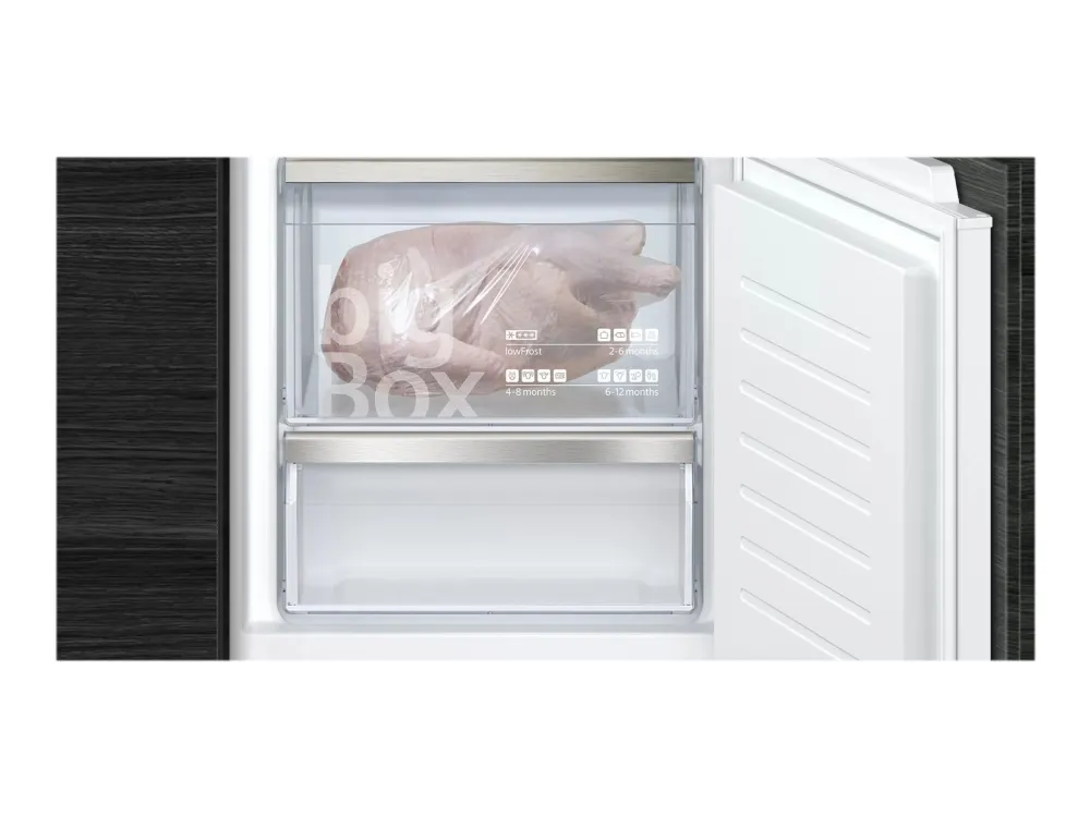 Siemens iQ500 coolEfficiency KI87SADD0 - Køleskab/fryser - bund-fryser - til indbygning - niche - bredde: 56 cm - dybde: 55 cm - højde: 177.5 cm - 270 liter - Klasse D