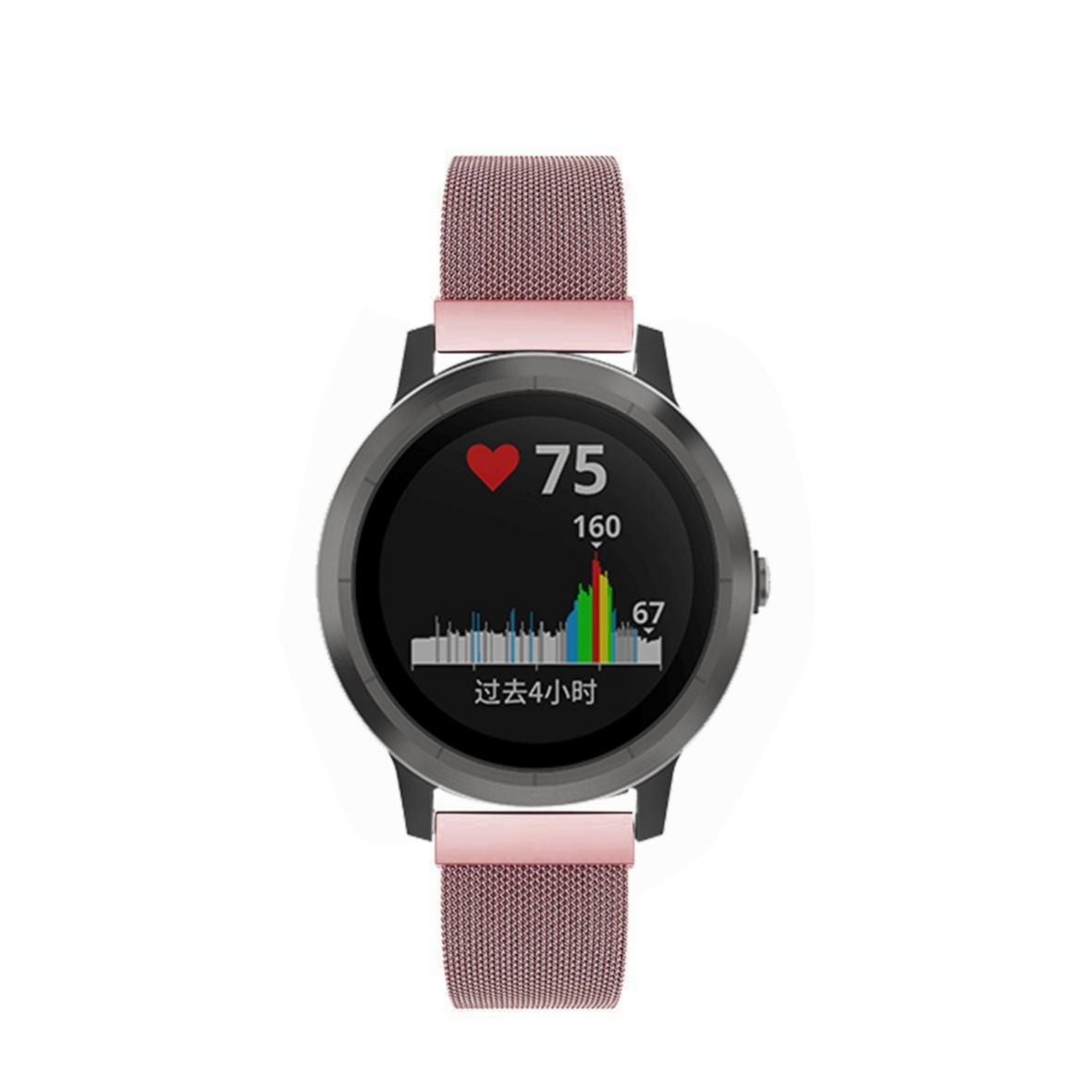 Garmin Venu 2S Edelstahl Magnet Armband Milanaise (Gelenkumfang: 160-240mm) - Pink