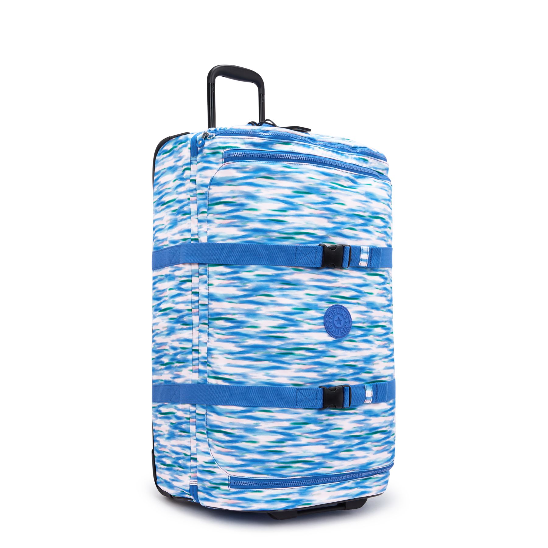 AVIANA L Grande valise à roulettes avec sangles ajustables - Diluted Blue