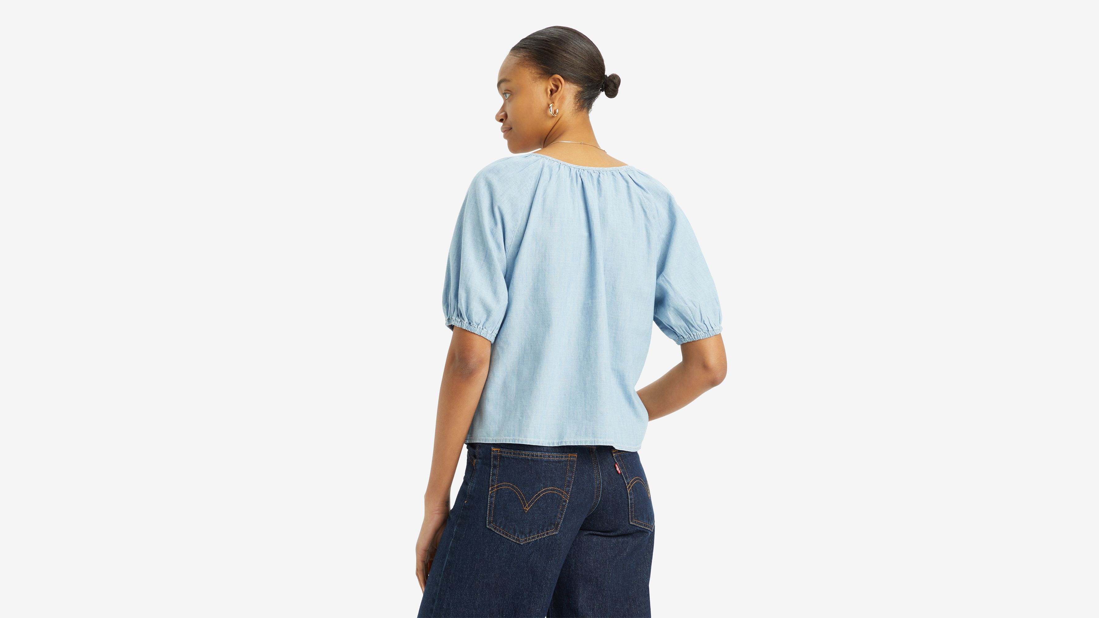 Blouse Leanne Lightweight - Dazed Light Stone - Bleu