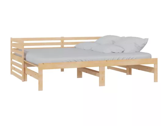 Lit coulissant sans matelas 2x(90x200) cm