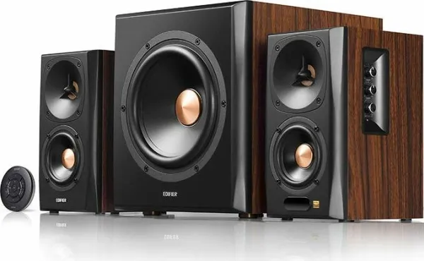 Edifier S360DB - Højttalersystem - til PC - 2.1-kanal - trådløs - Bluetooth - 155 Watt (Total)