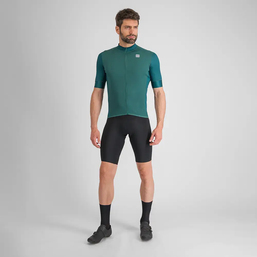 Sportful SRK Fietsshirt Korte Mouwen Groen/Blauw Heren