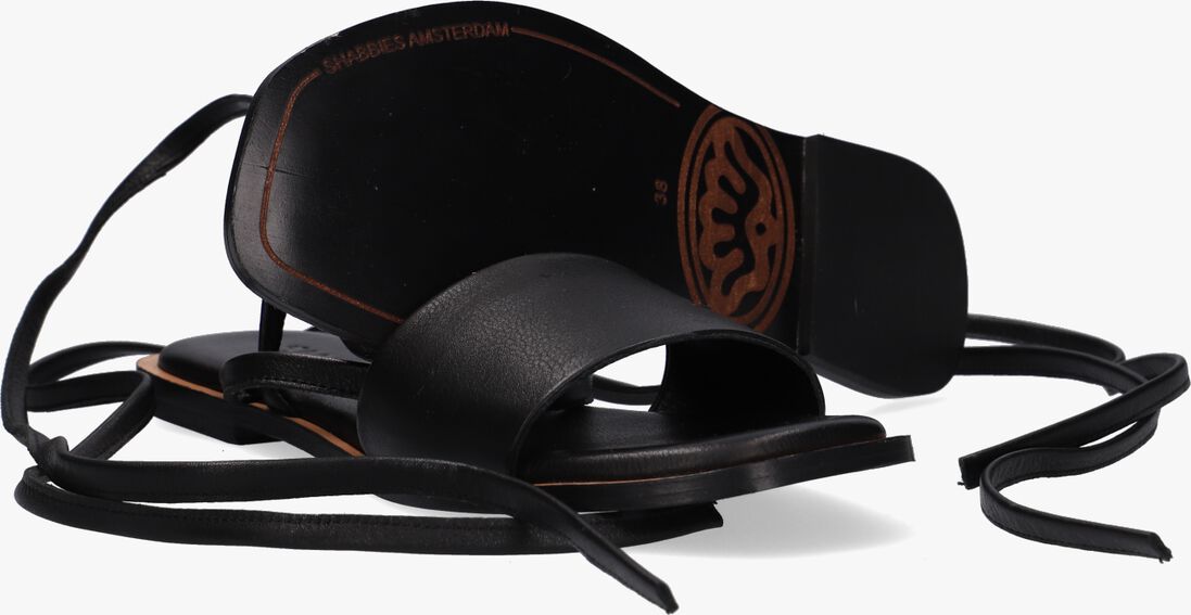 SHABBIES zwarte shabbies sandalen 170020191