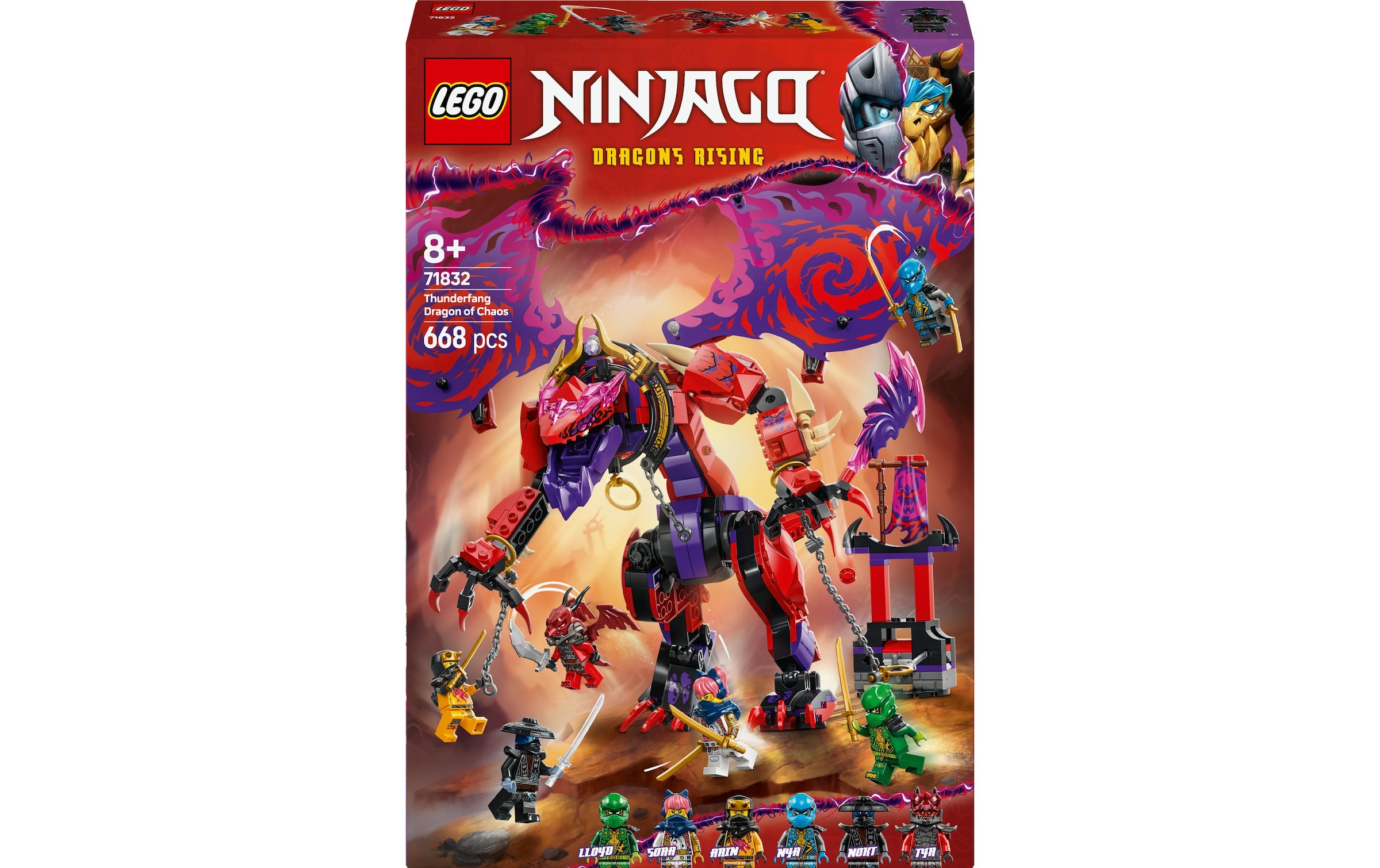 LEGO® Spielbausteine »Ninjago Chaosdrache Donnerzahn 71832«