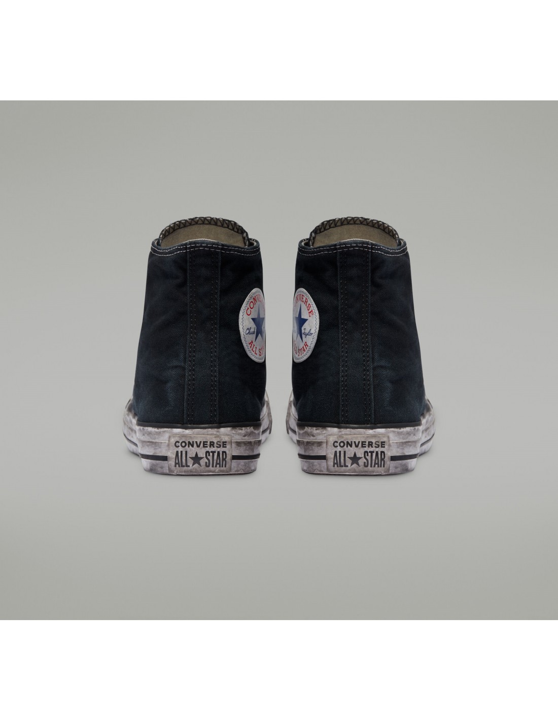 converse sneakers montantes femme ctas canvas hi noir effet vieilli