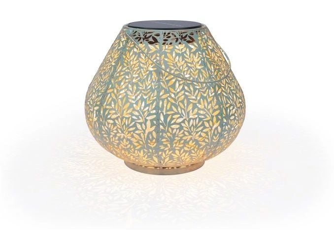 STT Laterne Solar Antic Mistral, 24 cm, Mint Solarleuchte zum Aufstellen oder Aufhängen