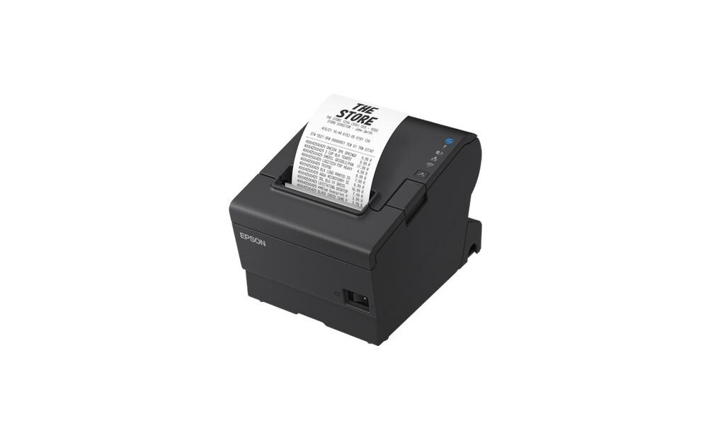 Thermodrucker TM-T88VII (LAN / USB / Serial / Black)<br>Leistungsstarker, umweltfreundlicher Bondrucker mit bewährter Zuverlässigkeit vom Marktführer