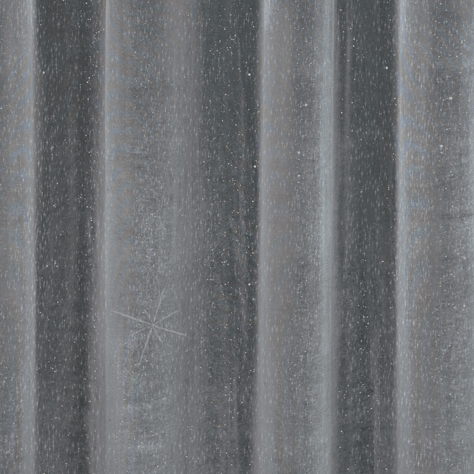 Ösenvorhang - silber - Glitzer - 140x245 cm