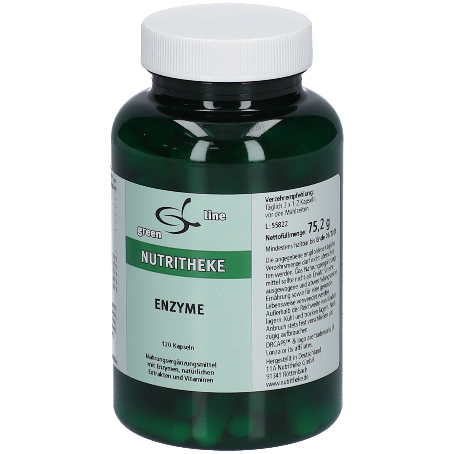 green line NUTRITHEKE Enzyme