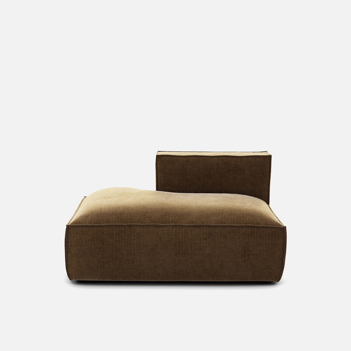 LA REDOUTE INTERIEURS<br>Sofá lounge, esquerda, veludo vintage, Seven