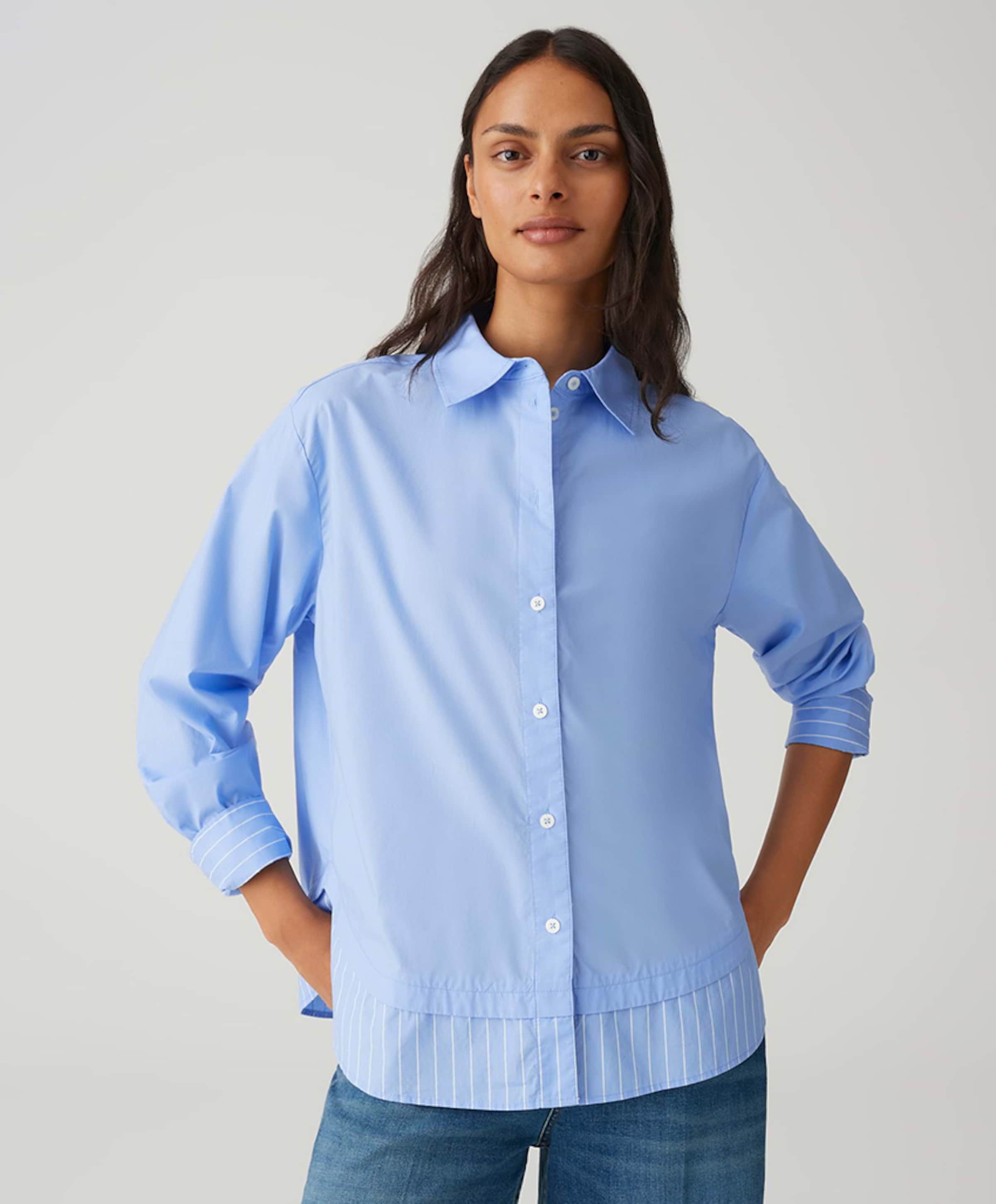 OPUS Dames blouse blauw
