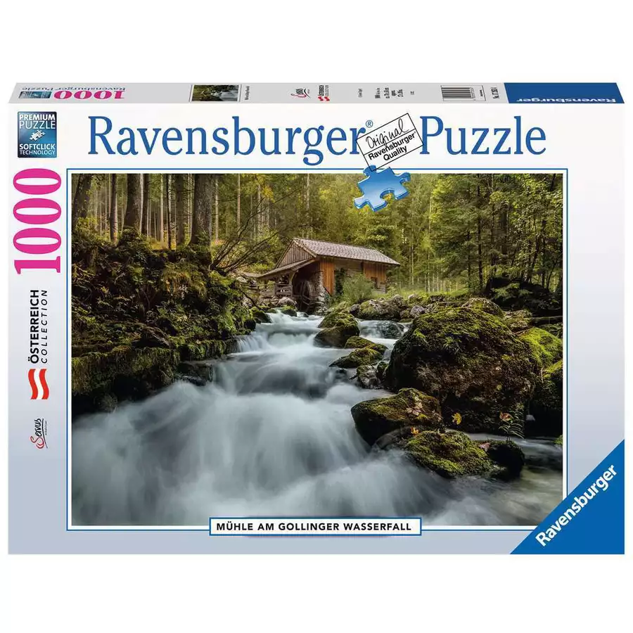 Ravensburger Mühle am Gollinger Wasserfall bunt