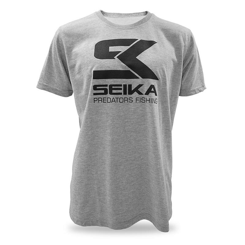 Tee Shirt Manches Courtes Homme Seika Predator Fishing Seika Sk - Gris
