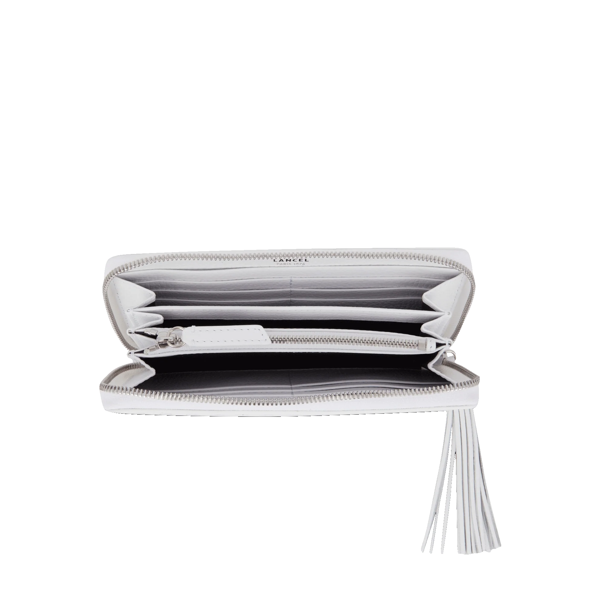 Portefeuille long zippé Premier Flirt de Lancel-Blanc optique