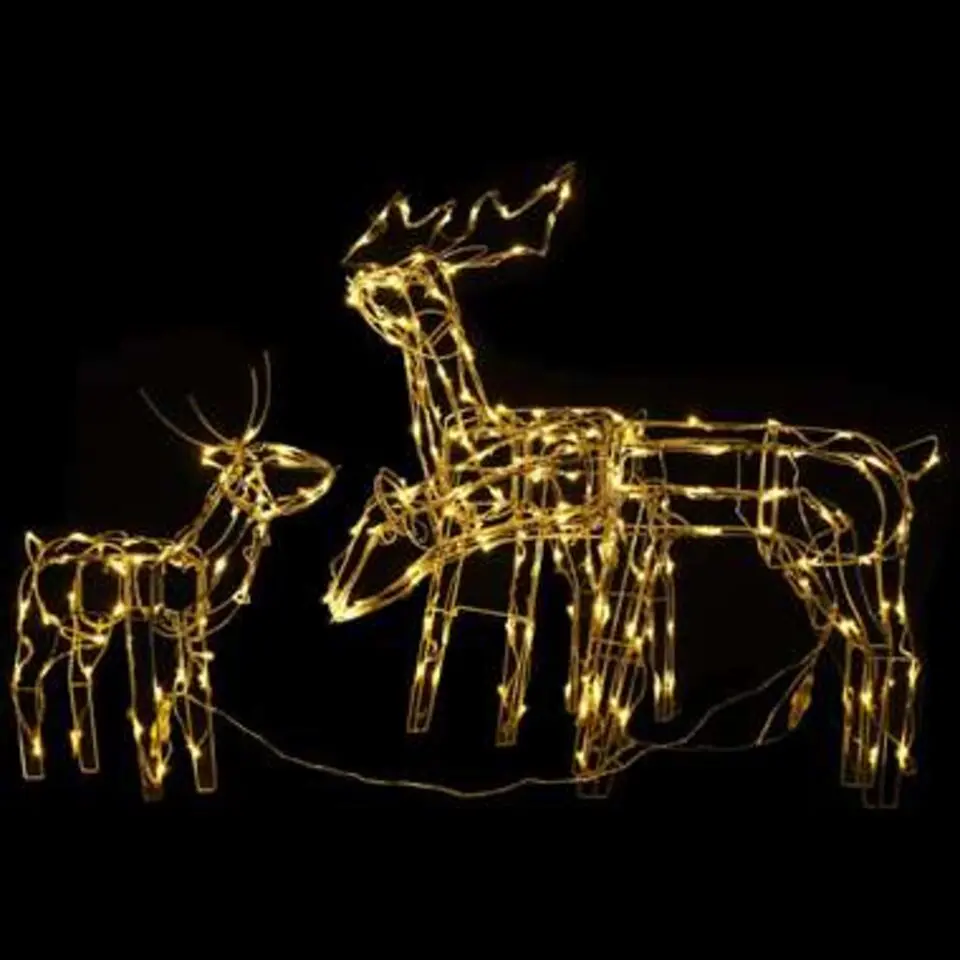 vidaXL 3-delige Kerstverlichting rendieren 229 LED's