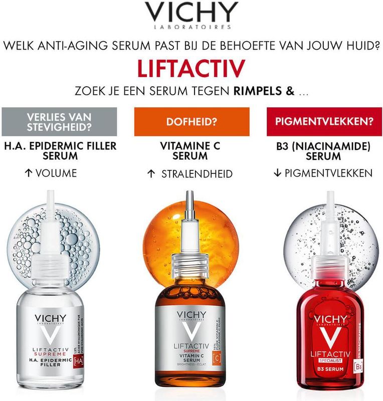 VICHY Liftactiv Vitamine C Gezichtsserum 20ml - Verheldert en Verstevigt Huid