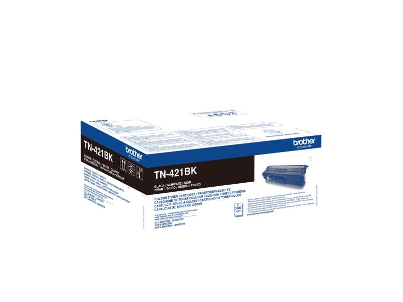 Brother Toner TN-421BK Black Toner, Black