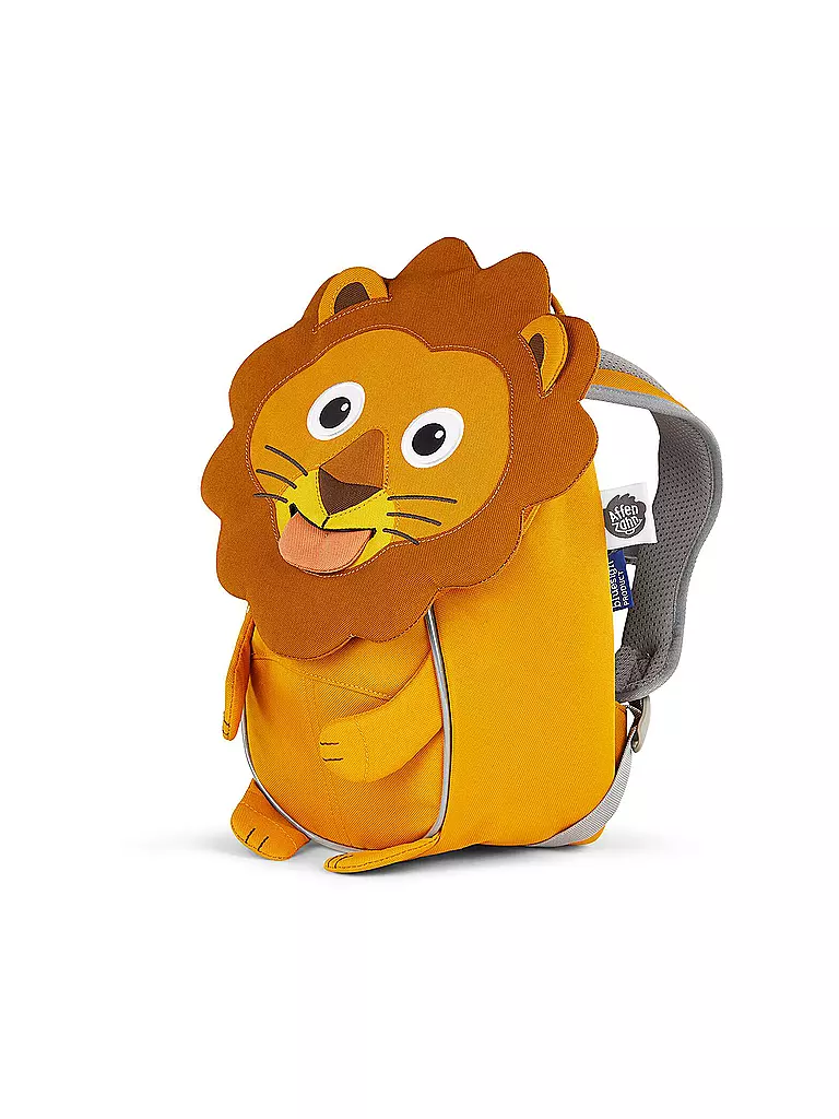 AFFENZAHN Kinder Rucksack Kleiner Freund - Löwe orange
