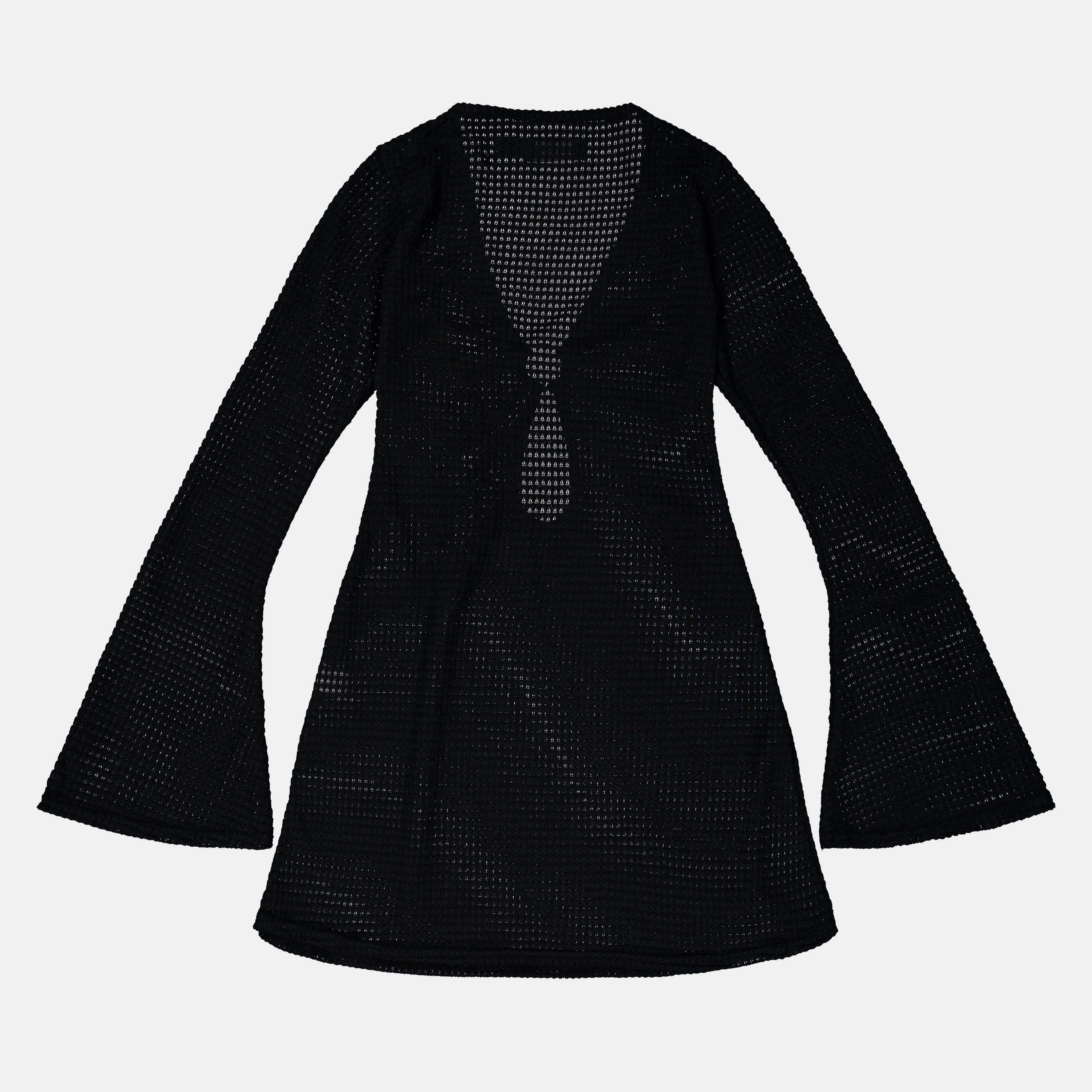 Missy Empire ME Fluted Sleeve Knit Dress Womens