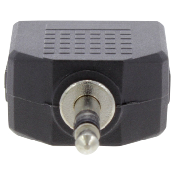 Q-Link stereo splitter 3,5mm 1 stuk male / 2 stuk female