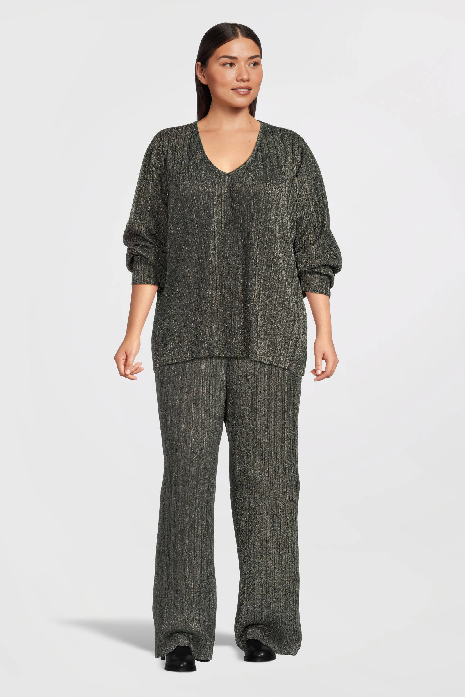VERO MODA CURVE top zilver